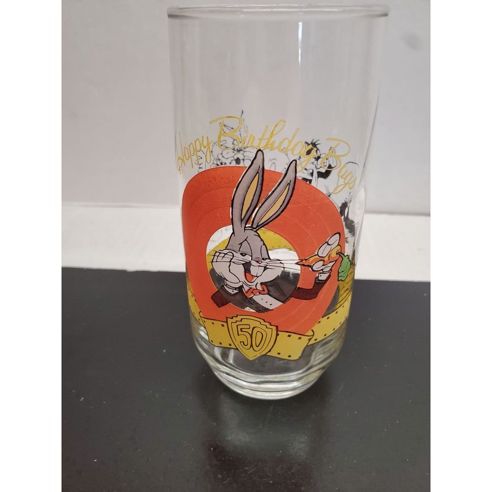 1990 Happy Birthday Bugs! Warner Brothers Bugs Bunny‎ Glass